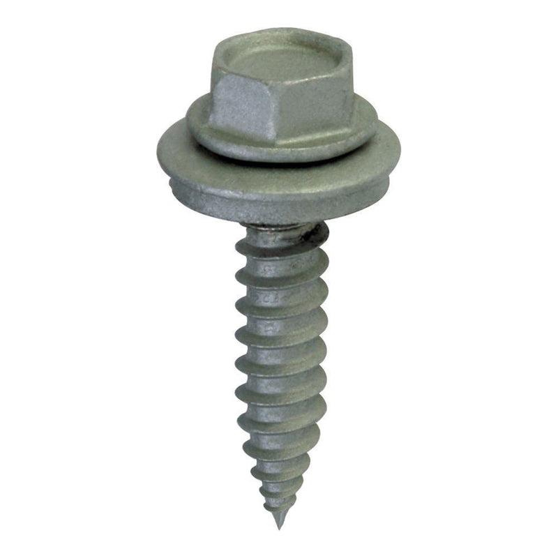 Teks No. 9 X 1 in. L Hex Drive Hex Washer Head Roofing Screws 120 pk