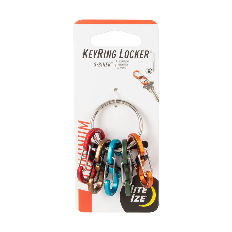 Nite Ize KeyRing Locker Aluminum Assorted Key Ring