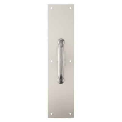 Brinks 15 in. L Satin Aluminum Pull Plate