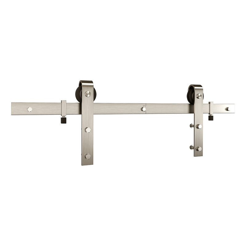 National Hardware Satin Nickel Silver Steel Barn Door Hanger Kit 1 pc