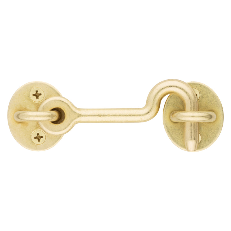 National Hardware Brushed Gold Steel Hook and Eye Closure 1 pc