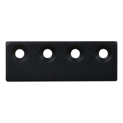 National Hardware 3-1/8 in. L Matte Black Steel Sliding Door Hardware Connecting Adapter 1 pk