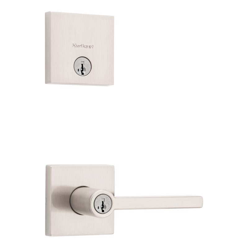 Kwikset-Halifax-Satin-Nickel-Zinc-Lever-and-Single-Cylinder-Deadbolt