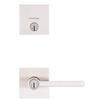 Kwikset-Halifax-Satin-Nickel-Zinc-Lever-and-Single-Cylinder-Deadbolt