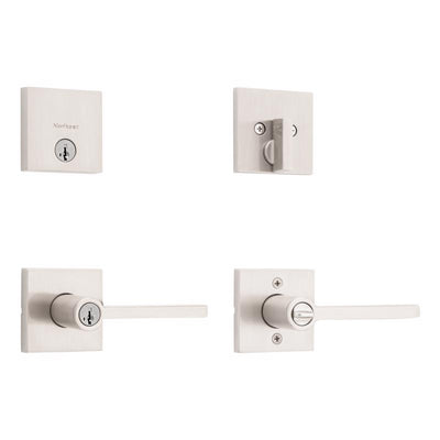 Kwikset-Halifax-Satin-Nickel-Zinc-Lever-and-Single-Cylinder-Deadbolt