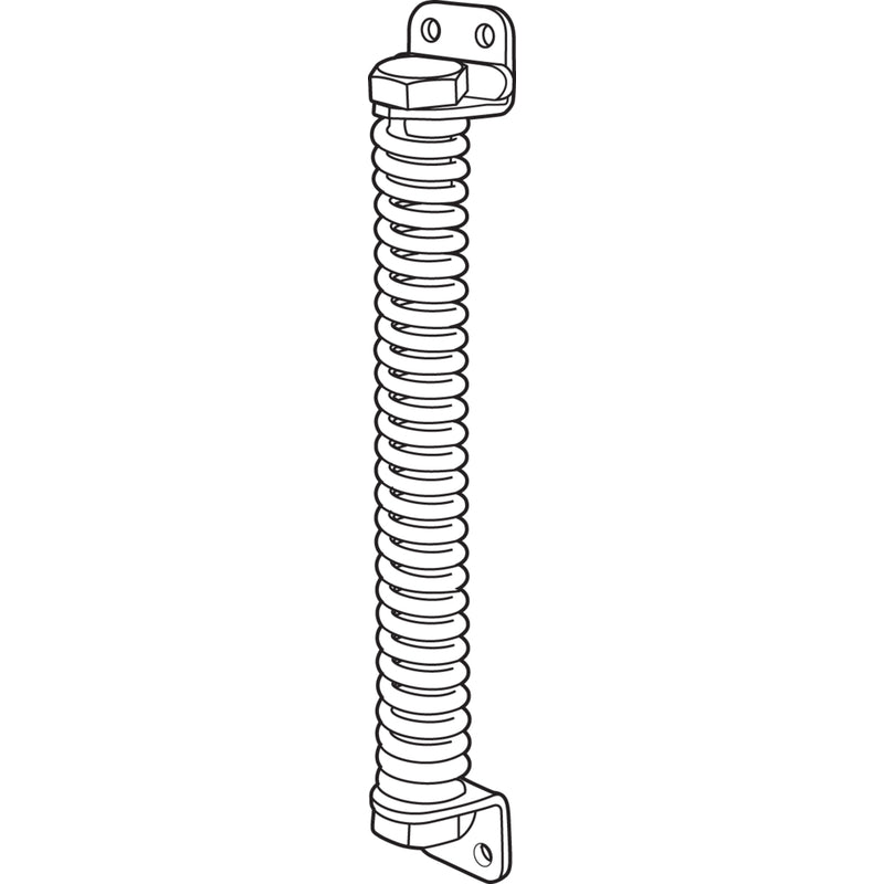 Prime-Line 1.38 in. D X 8 in. L Black Steel Gate Spring