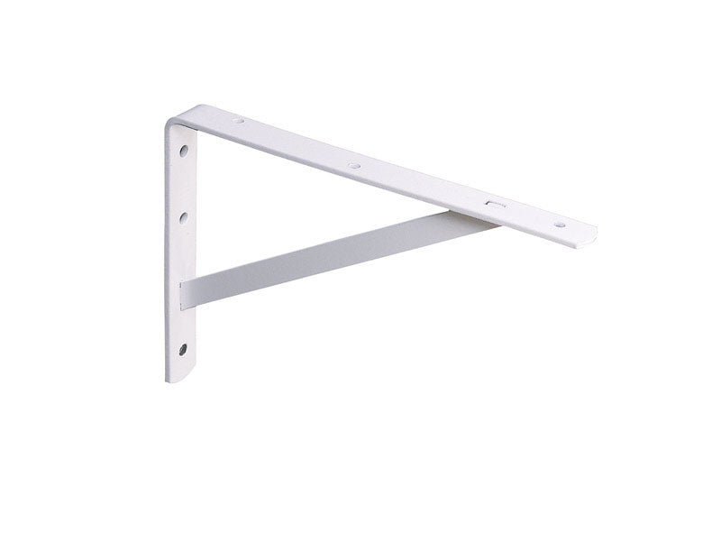 Knape & Vogt White Steel Bracket N/A Ga. 16 in. L 600 lb