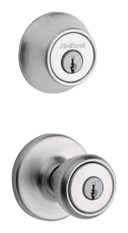 Kwikset-Tylo-Satin-Chrome-Entry-Lock-and-Single-Cylinder-Deadbolt-1-3-4-in