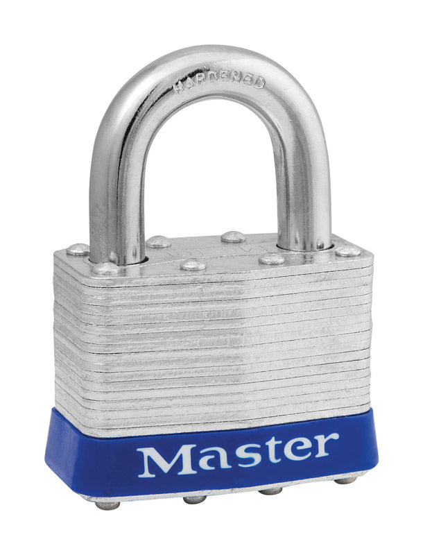 Master Lock 1-1/2 in. H X 1-1/8 in. W X 2 in. L Steel 4-Pin Cylinder Re-Pinnable Padlock Keyed Alike