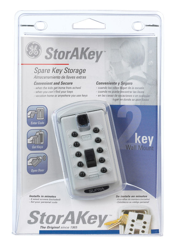 Kidde StorAKey 3.88 in. H X 2.5 in. W Brass 4-Digit Combination Key Safe