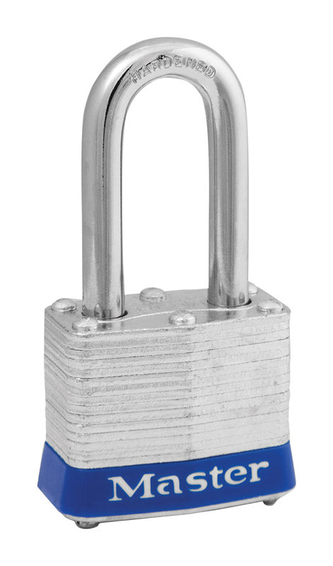 Master Lock 1-5/16 in. H X 1-1/2 in. W X 1-9/16 in. L Steel 4-Pin Cylinder Padlock Keyed Alike