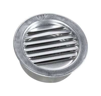 Air Vent 2 in. W X 2 in. L Mill Silver Aluminum Mini Louver