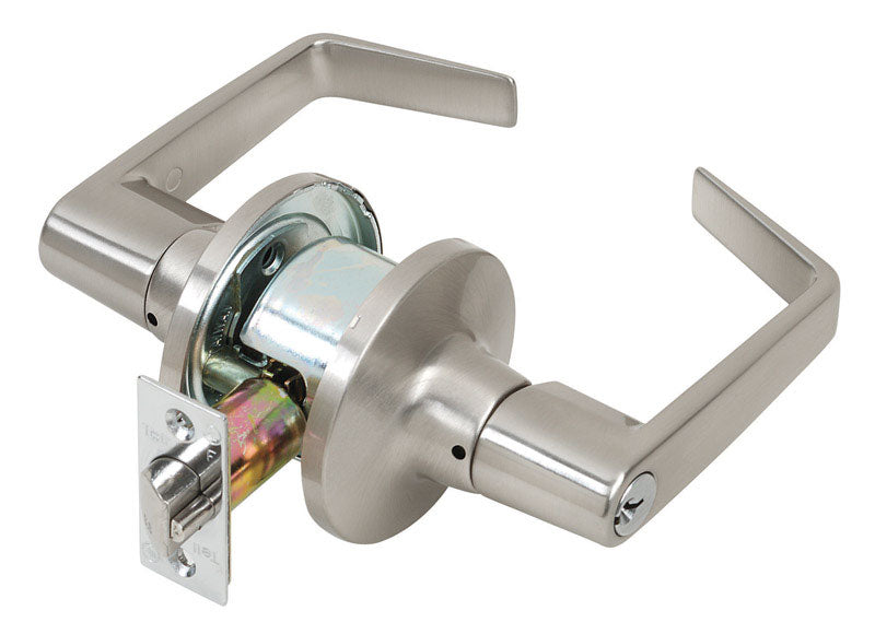 Tell Cortland Satin Chrome Entry Lockset 2 in.