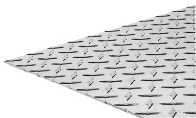 Boltmaster 12 in. W X 24 in. L Bright Aluminum Diamond Tread Plate