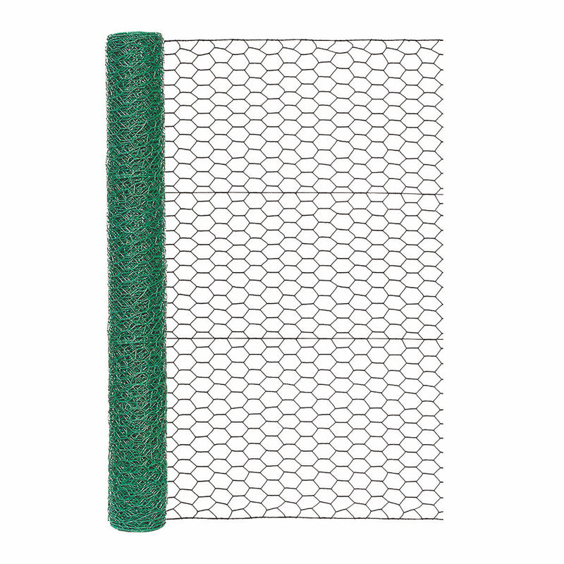 Garden Craft 36 in. H X 25 ft. L Galvanized Steel Poultry Netting 1 in.