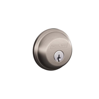 Schlage Satin Nickel Zinc Single Cylinder Deadbolt