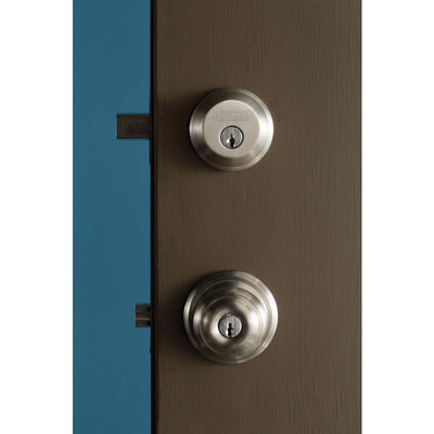 Schlage Satin Nickel Zinc Single Cylinder Deadbolt