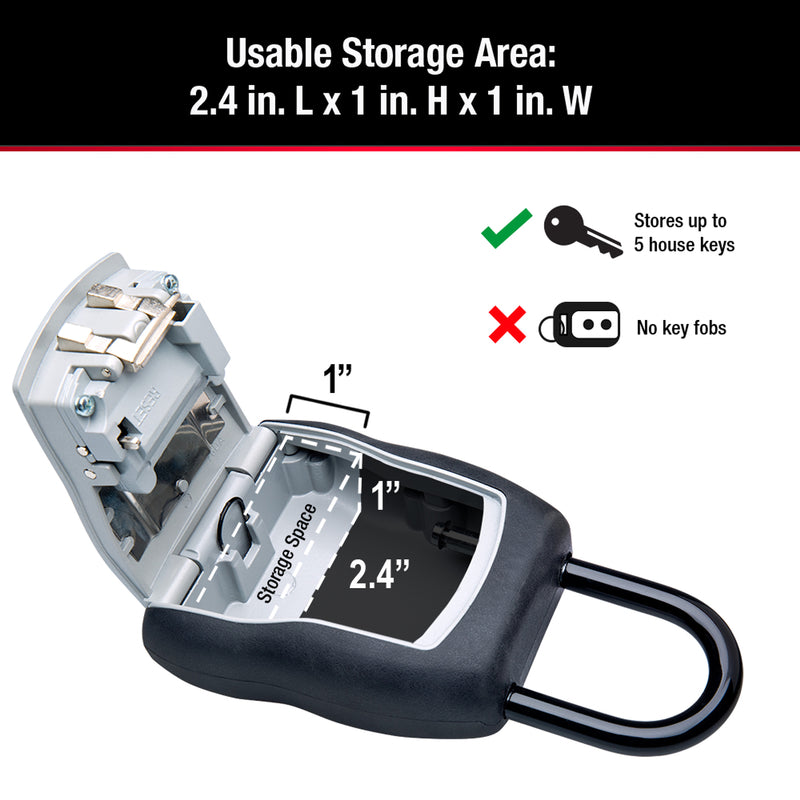 Master Lock 5-7/32 in. H X 3-1/4 in. W Metal 4-Digit Combination Lock Box