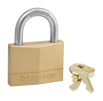 Master Lock 1-7/16 in. H X 5/8 in. W X 2 in. L Brass 5-Pin Cylinder Padlock