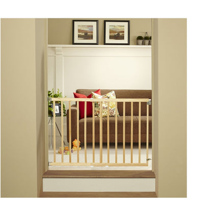North States White 30 in. H X 28-42 in. W Wood Child Safety Gate