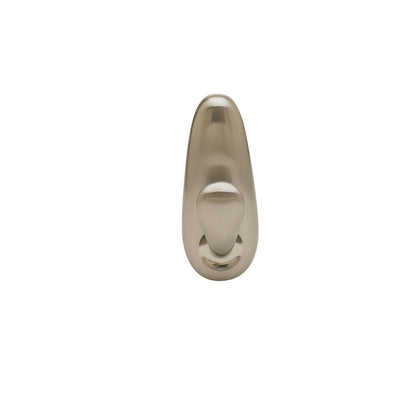 3M Command 3-1/4 in. L Brushed Nickel Metal Medium Hook 3 lb. cap. 1 pk