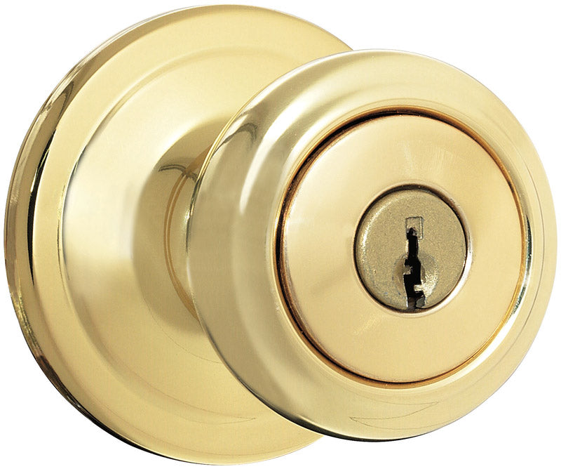 Kwikset-SmartKey-Cameron-Polished-Brass-Entry-Lockset-KW1-1-3-4-in