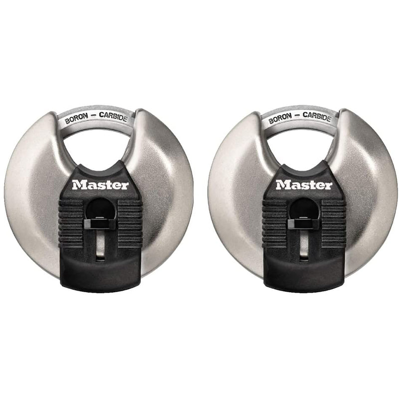 Master Lock 2-3/4 in. H X 1-13/64 in. W X 2-3/4 in. L Steel Ball Bearing Locking Shrouded Padlock Ke