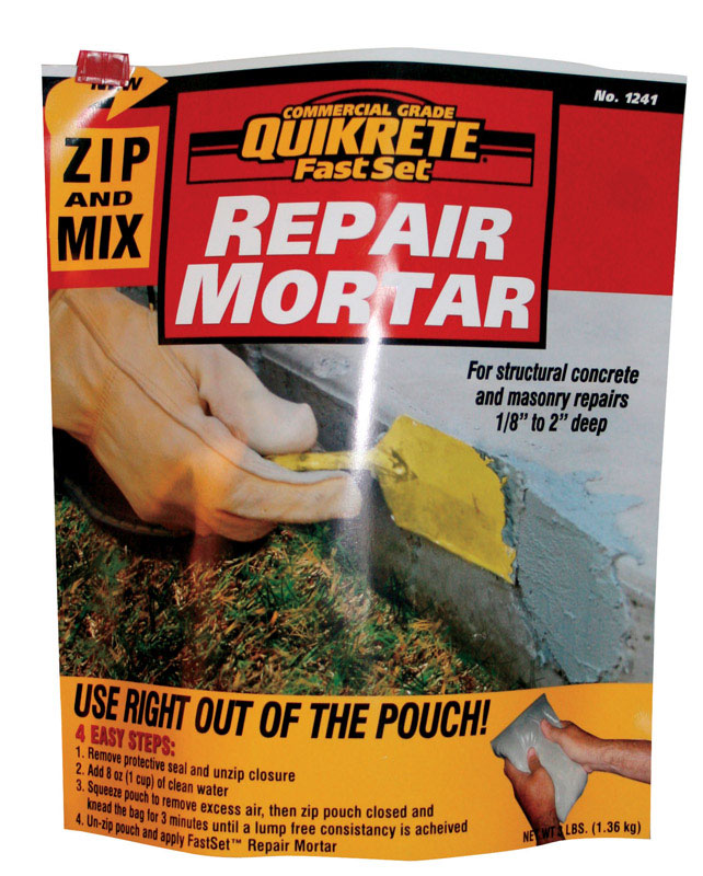 Quikrete Fast Set Repair Mortar 3 lb Gray