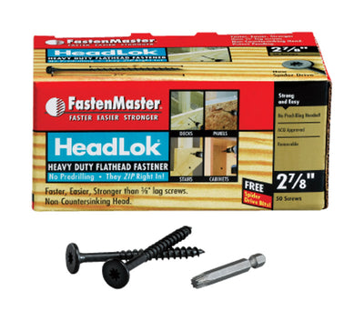 FastenMaster HeadLok 2-7/8 in. L Spider Flat Head Deck Screws 50 pk