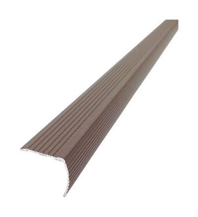 M-D Cinch 1-1/8 in. H X 36 in. L Prefinished Brown Aluminum Stair Edge