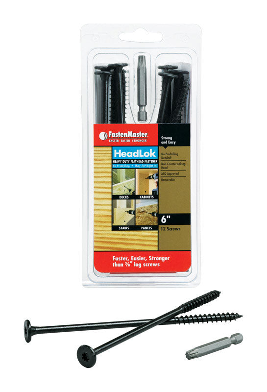 FastenMaster HeadLok 6 in. L Spider Epoxy Wood Screws 12 pk