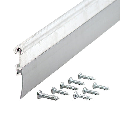 M-D Silver Aluminum/Vinyl Sweep For Garage Doors 3 in. L