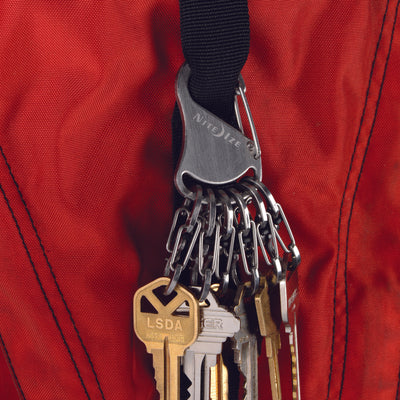 Nite Ize KeyRack Locker 2 in. D Stainless Steel Silver Carabiner Key Holder