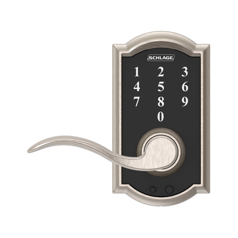 Schlage Satin Nickel Steel Electric Touch Screen Entry Lock