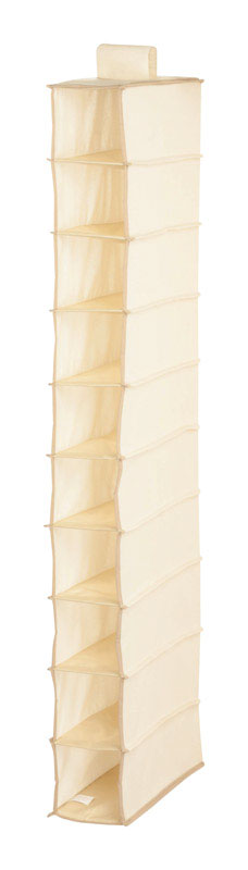 Honey-Can-Do 54 in. H X 6 in. W X 12 in. L Canvas Hanging Vertical Closet Organizer