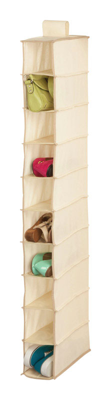 Honey-Can-Do 54 in. H X 6 in. W X 12 in. L Canvas Hanging Vertical Closet Organizer