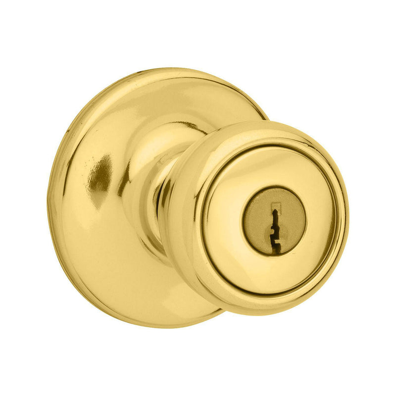 Kwikset-Mobile-Home-Polished-Brass-Entry-Knobs-1-3-4-in