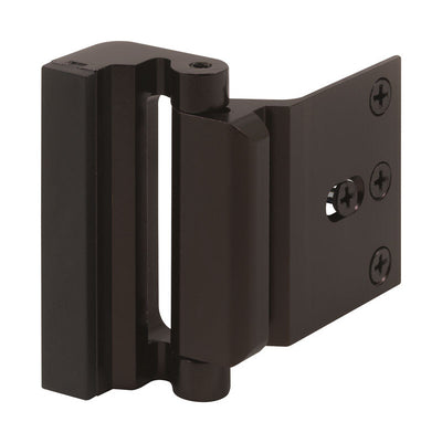 Prime-Line Oil Rubbed Bronze Bronze Aluminum Entry Door Blocker 1 pk