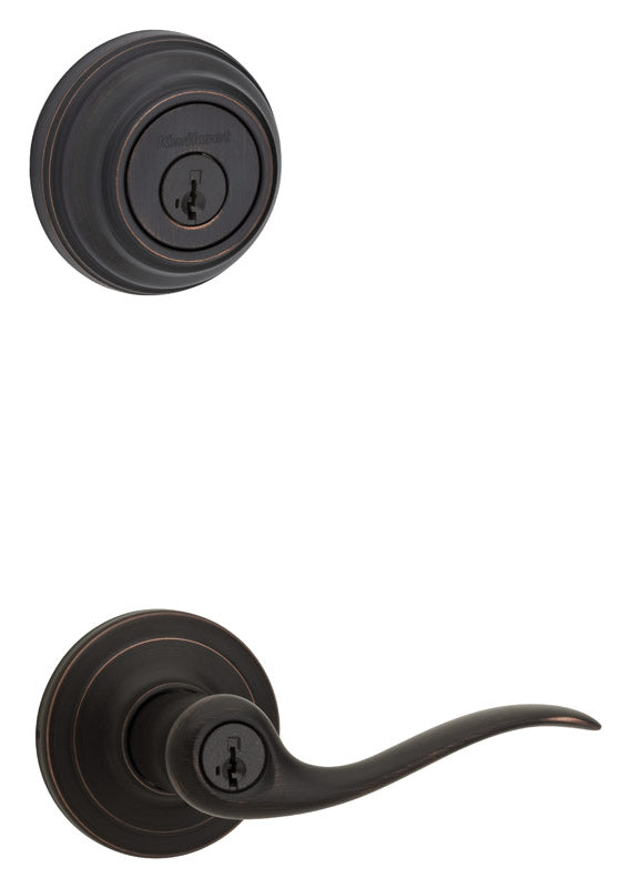 Kwikset-SmartKey-Tustin-Venetian-Bronze-Entry-Lever-and-Deadbolt-Set-KW1-1-3-4-in