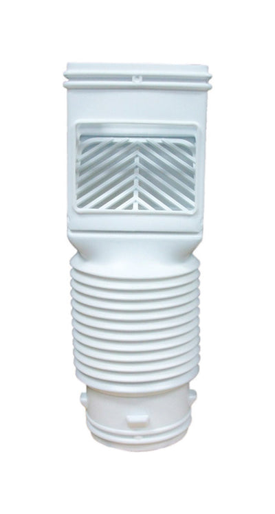 Amerimax FlexGrate 4.625 in. W X 4.625 in. L White Vinyl Downspout Filter