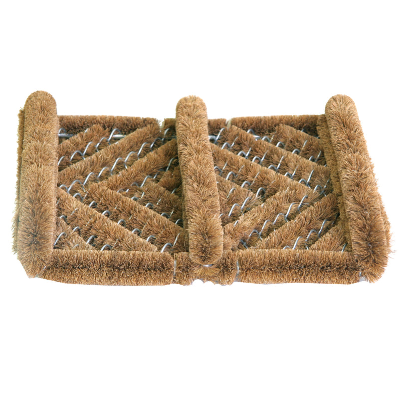 Sports Licensing Solutions 14 in. L X 12 in. W Brown Adirondack Coir Boot/Shoe Scraper