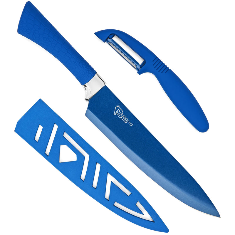 Diamond Sharp Knife and Peeler Set 2 pc