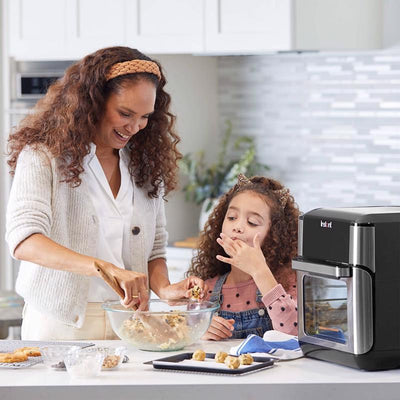 Instant Vortex Plus Black/Silver 10 qt Programmable Air Fryer Oven