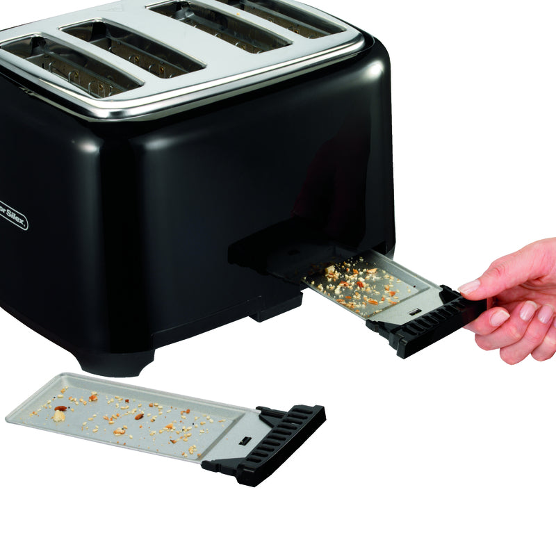 Proctor Silex Plastic Black 4 slot Toaster 8 in. H X 12.25 in. W X 11.31 in. D