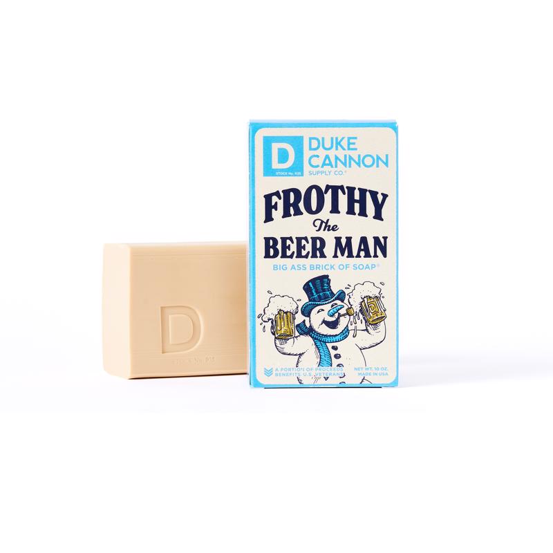 Duke Cannon Frothy the Beer Man Woodsy/Sandalwood Scent Soap Bar 10 oz 1 pk