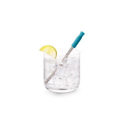 Houdini Assorted Stainless Steel/Silicone Cocktail Straws