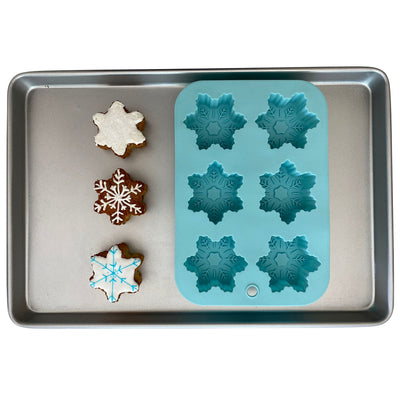 Handstand Kitchen Winter Wonderland Snowflake Cupcake Mold Silicone 1 pk