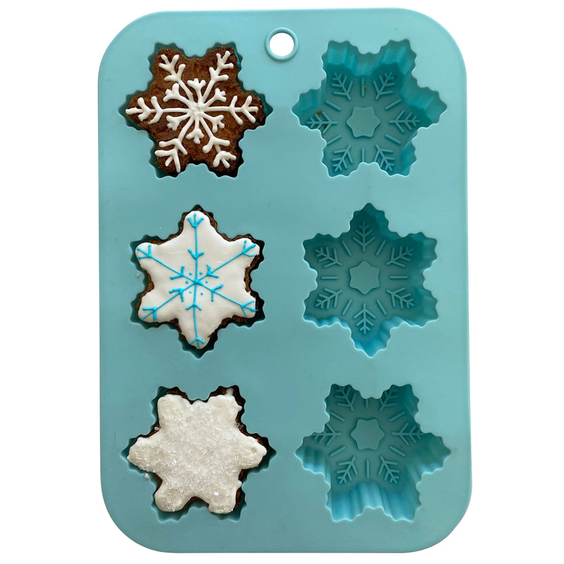 Handstand Kitchen Winter Wonderland Snowflake Cupcake Mold Silicone 1 pk