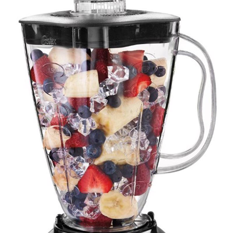 Oster Black/Clear Plastic Blender 6 cups 5 speed