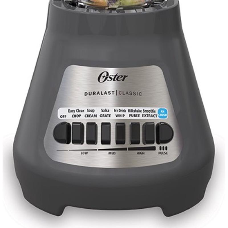 Oster Classic Gray Plastic Blender 6 cups 8 speed